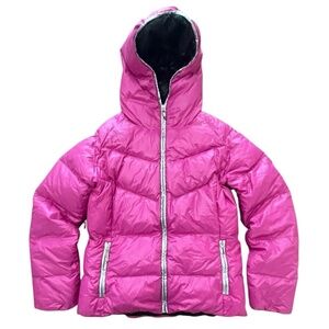 Vintage Skea Paris Hot Pink Down Filled Ski Jacket Size US 10